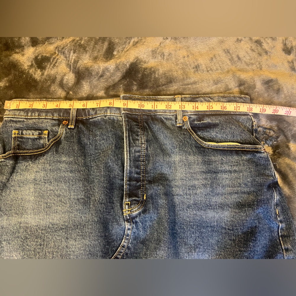 Old Navy Higher-High Waisted Split-Front Midi Jea… - image 8